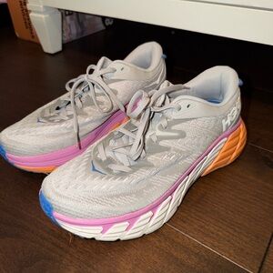 Women’s Hoka Gaviota 4s Gray, Pink, Orange Running Shoes